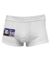 All American Eagle Side Printed Mens Trunk Underwear-Mens Trunk Underwear-NDS Wear-White-Small-Davson Sales