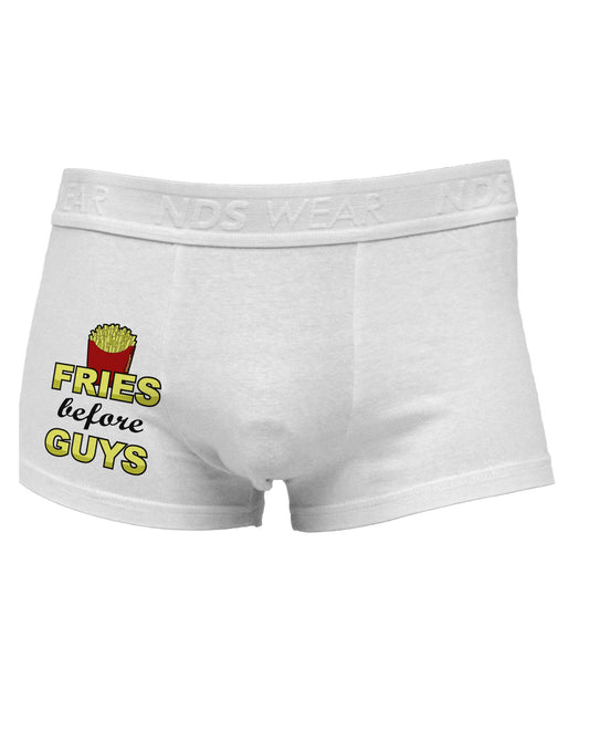 Fries Before Guys Side Printed Mens Trunk Underwear by TooLoud-Mens Trunk Underwear-NDS Wear-White-Small-Davson Sales