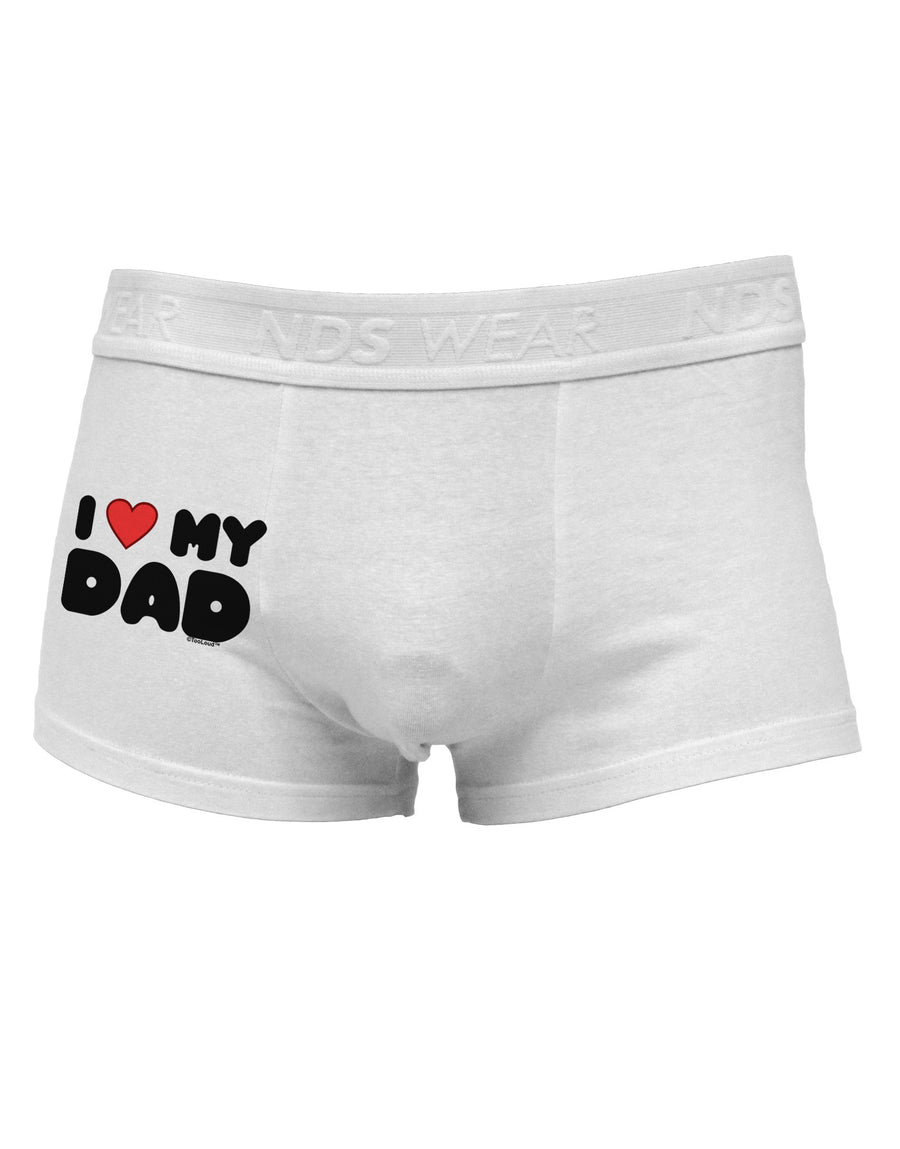 I Heart My Dad Side Printed Mens Trunk Underwear by TooLoud-Mens Trunk Underwear-NDS Wear-White-Small-Davson Sales