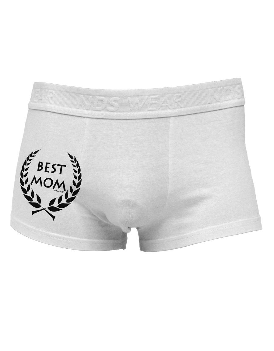 Best Mom - Wreath Design Side Printed Mens Trunk Underwear by TooLoud-Mens Trunk Underwear-NDS Wear-White-Small-Davson Sales