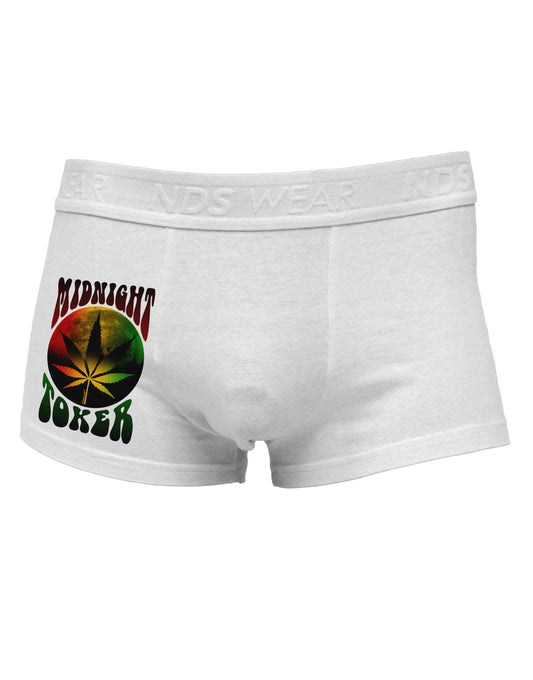 Midnight Toker Marijuana Side Printed Mens Trunk Underwear-Mens Trunk Underwear-NDS Wear-White-Small-Davson Sales