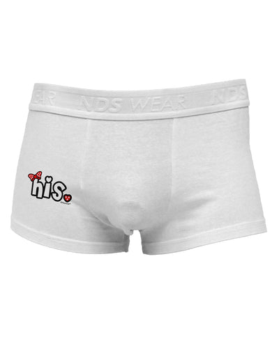 Matching His and Hers Design - His - Red Bow Side Printed Mens Trunk Underwear by TooLoud-Mens Trunk Underwear-TooLoud-White-Small-Davson Sales