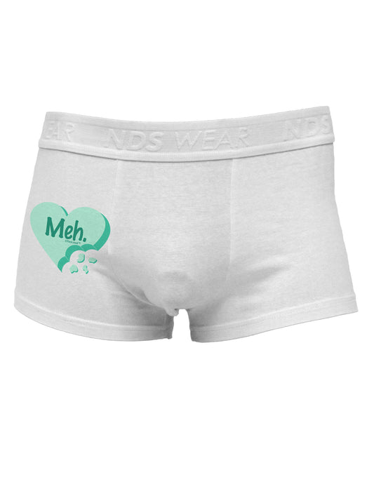 Meh Candy Heart Green - Valentines Day Side Printed Mens Trunk Underwear by TooLoud-Mens Trunk Underwear-NDS Wear-White-Small-Davson Sales