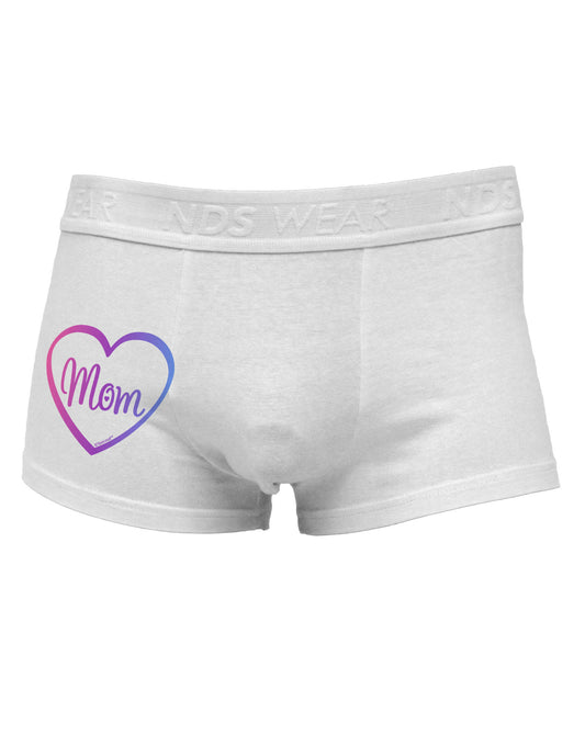 Mom Heart Design - Gradient Colors Side Printed Mens Trunk Underwear by TooLoud-Mens Trunk Underwear-NDS Wear-White-Small-Davson Sales