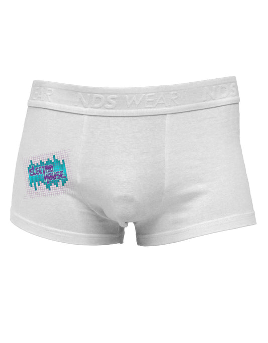 Electro House Equalizer Side Printed Mens Trunk Underwear-Mens Trunk Underwear-NDS Wear-White-Small-Davson Sales