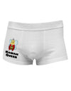 Kawaii Queen Queen Bee Side Printed Mens Trunk Underwear-Mens Trunk Underwear-NDS Wear-White-Small-Davson Sales
