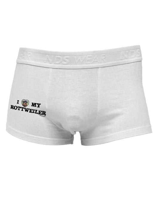I Heart My Rottweiler Side Printed Mens Trunk Underwear by TooLoud-Mens Trunk Underwear-TooLoud-White-Small-Davson Sales