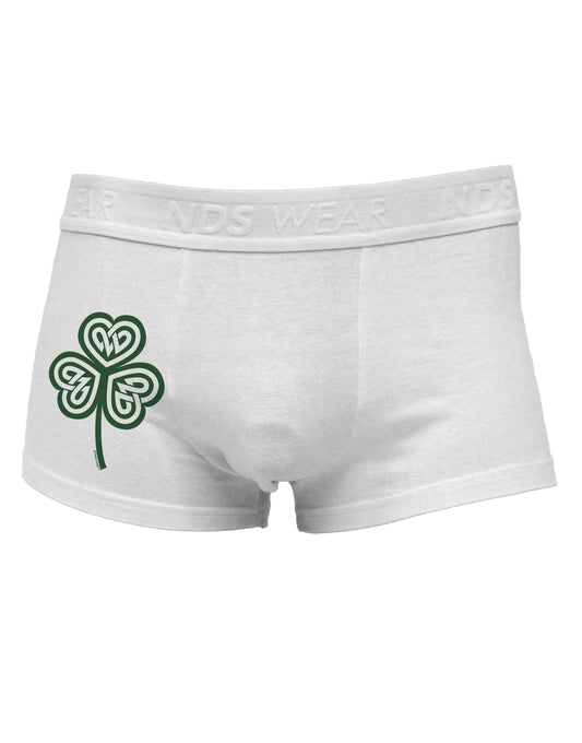 Celtic Knot Irish Shamrock Side Printed Mens Trunk Underwear-Mens Trunk Underwear-NDS Wear-White-Small-Davson Sales