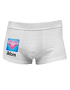 iMom - Mothers Day Side Printed Mens Trunk Underwear-Mens Trunk Underwear-NDS Wear-White-Small-Davson Sales