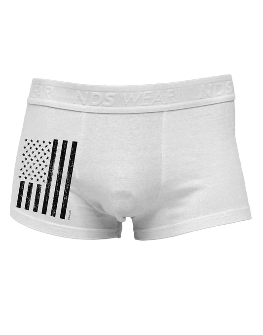 Stamp Style American Flag - Distressed Side Printed Mens Trunk Underwear by TooLoud-Mens Trunk Underwear-NDS Wear-White-Small-Davson Sales
