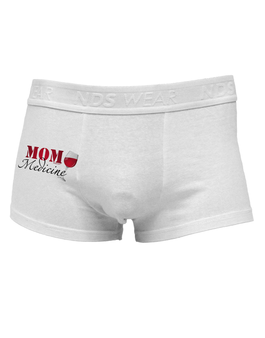 Mom Medicine Side Printed Mens Trunk Underwear-Mens Trunk Underwear-NDS Wear-White-Small-Davson Sales