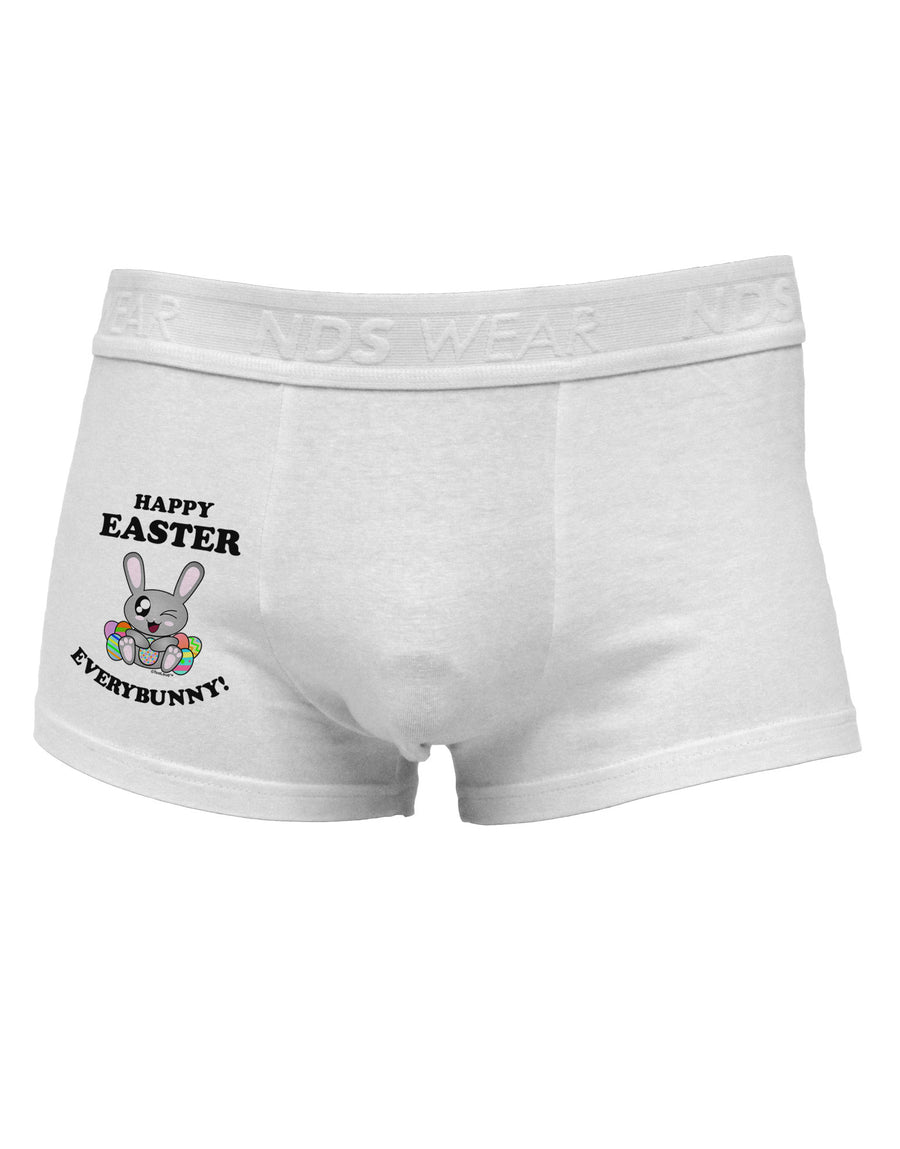 Happy Easter Everybunny Side Printed Mens Trunk Underwear-Mens Trunk Underwear-NDS Wear-White-Small-Davson Sales