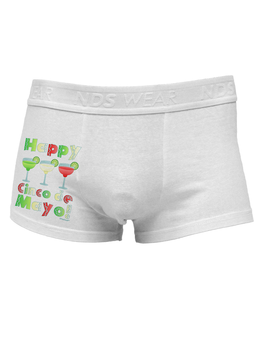 Margaritas - Mexican Flag Colors - Happy Cinco de Mayo Side Printed Mens Trunk Underwear by TooLoud-Mens Trunk Underwear-NDS Wear-White-Small-Davson Sales