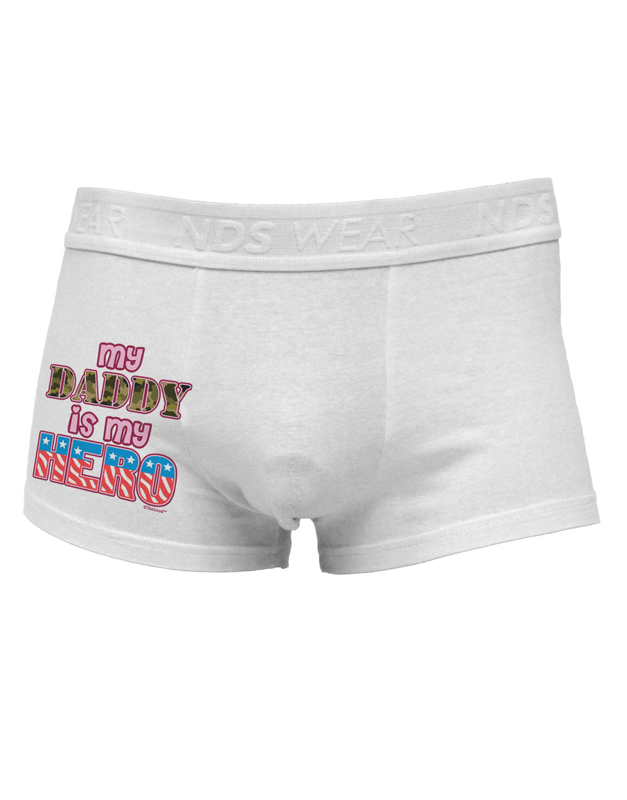 My Daddy is My Hero - Armed Forces - Pink Side Printed Mens Trunk Underwear by TooLoud-Mens Trunk Underwear-NDS Wear-White-Small-Davson Sales