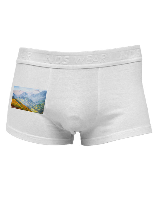 Colorado Fog Mountains Side Printed Mens Trunk Underwear-Mens Trunk Underwear-NDS Wear-White-Small-Davson Sales