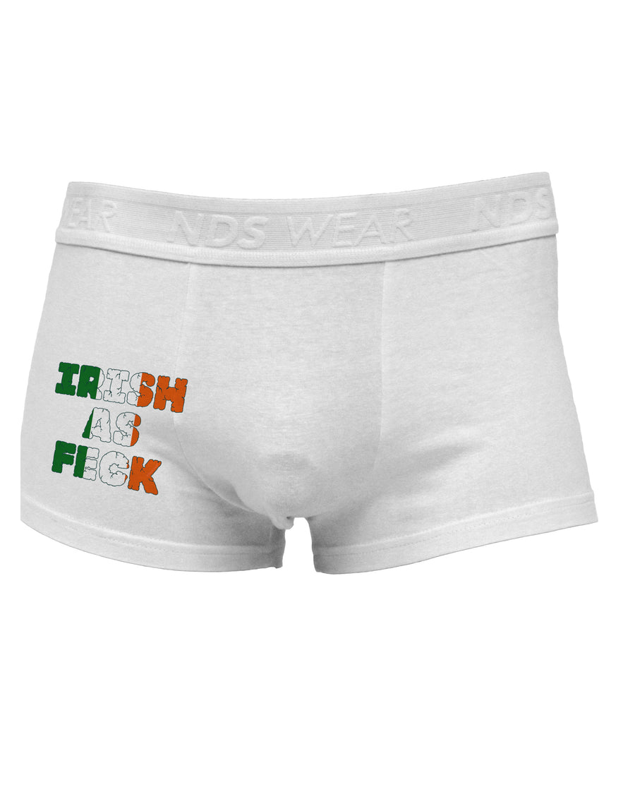 Irish As Feck Funny Side Printed Mens Trunk Underwear by TooLoud-Mens Trunk Underwear-NDS Wear-White-Small-Davson Sales