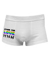 Stand For Love Rainbow Side Printed Mens Trunk Underwear-Mens Trunk Underwear-NDS Wear-White-Small-Davson Sales