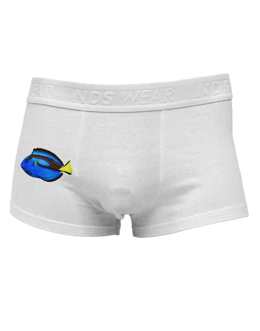 Blue Tang Fish Side Printed Mens Trunk Underwear-Mens Trunk Underwear-NDS Wear-White-Small-Davson Sales