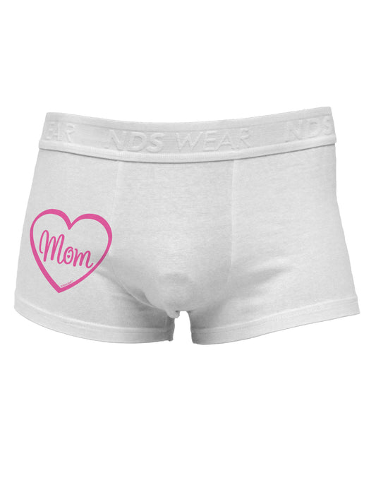 Mom Heart Design - Pink Side Printed Mens Trunk Underwear by TooLoud-Mens Trunk Underwear-NDS Wear-White-Small-Davson Sales