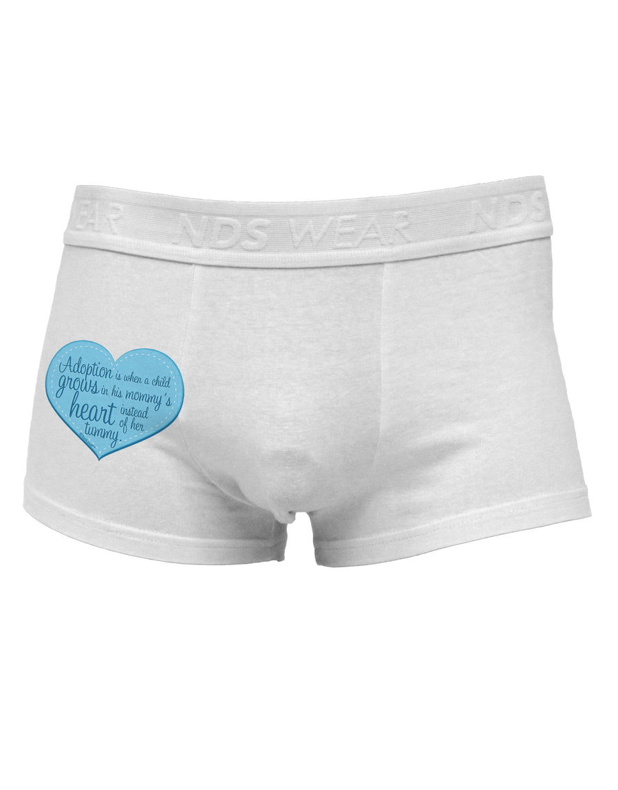 Adoption is When - Mom and Son Quote Side Printed Mens Trunk Underwear by TooLoud-Mens Trunk Underwear-NDS Wear-White-Small-Davson Sales