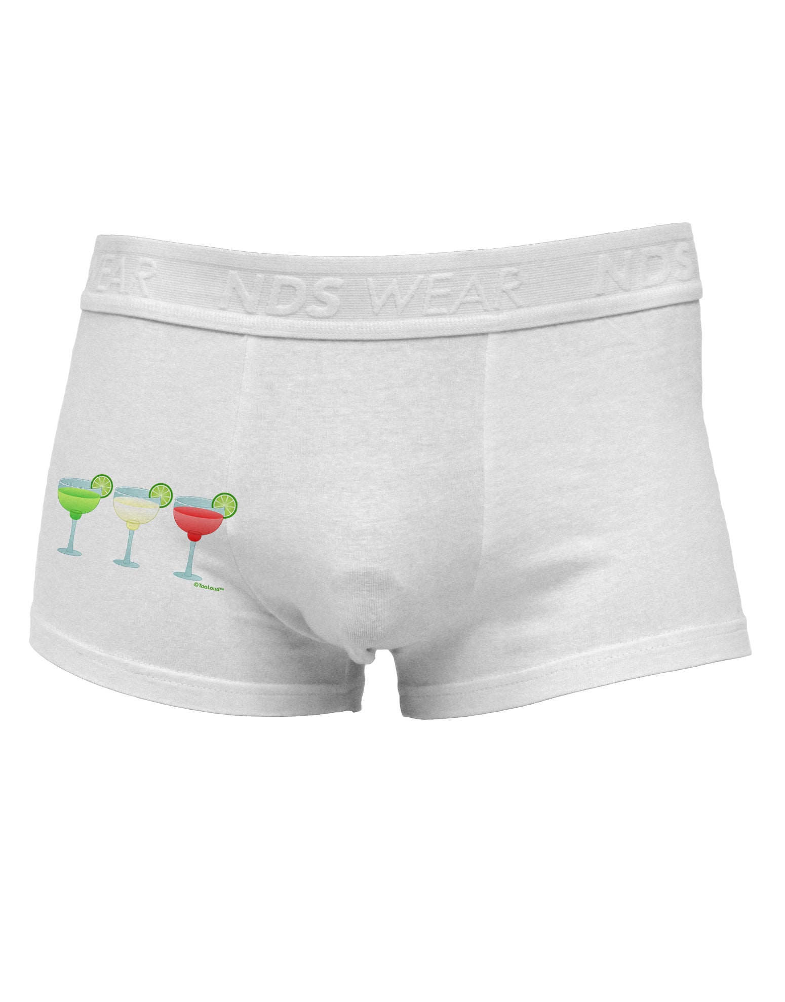 Margaritas - Mexican Flag Colors - Cinco de Mayo Side Printed Mens Trunk Underwear by TooLoud-Mens Trunk Underwear-NDS Wear-White-Small-Davson Sales