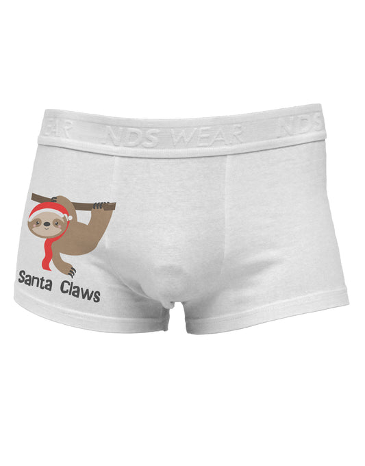 Cute Christmas Sloth - Santa Claws Side Printed Mens Trunk Underwear by TooLoud-Mens Trunk Underwear-NDS Wear-White-Small-Davson Sales
