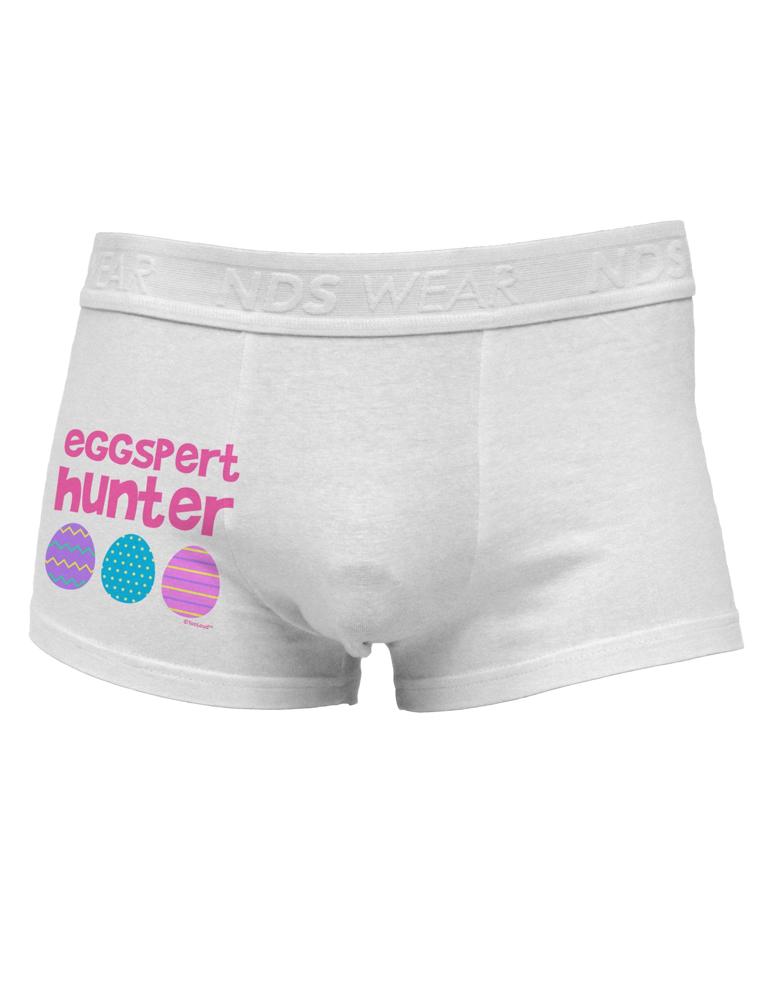 Eggspert Hunter - Easter - Pink Side Printed Mens Trunk Underwear by TooLoud-Mens Trunk Underwear-NDS Wear-White-Small-Davson Sales