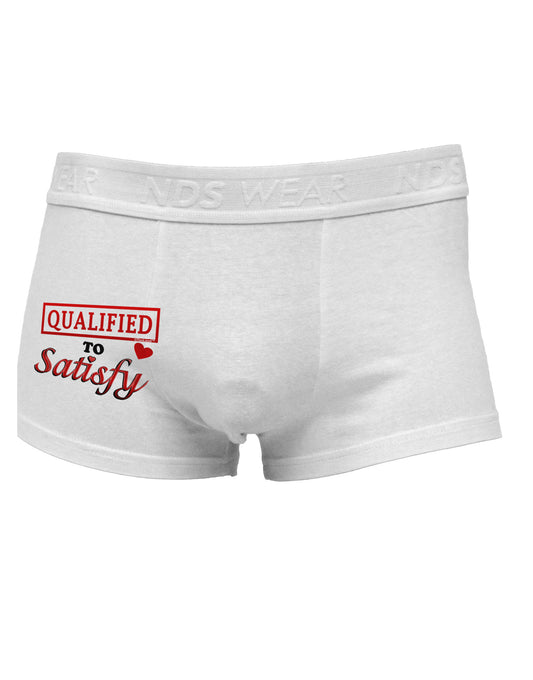 Qualified To Satisfy Side Printed Mens Trunk Underwear-Mens Trunk Underwear-NDS Wear-White-Small-Davson Sales