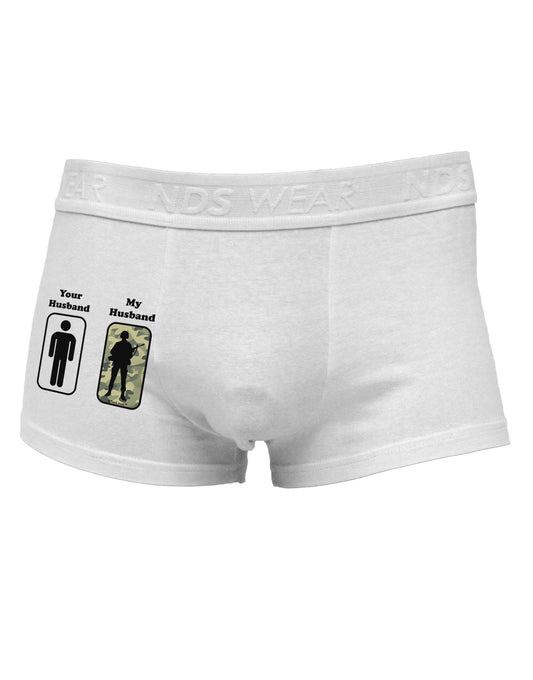Your Husband My Husband Side Printed Mens Trunk Underwear-Mens Trunk Underwear-NDS Wear-White-Small-Davson Sales