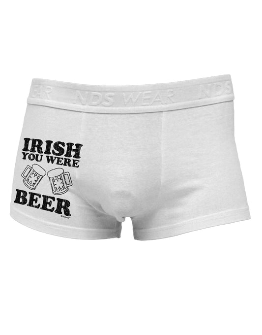 Irish You Were Beer Side Printed Mens Trunk Underwear by TooLoud-Mens Trunk Underwear-TooLoud-White-Small-Davson Sales