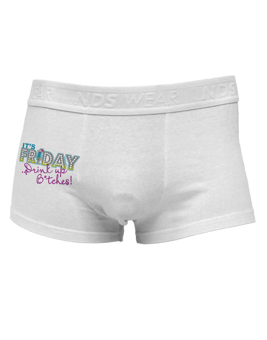 It's Friday - Drink Up Side Printed Mens Trunk Underwear-Mens Trunk Underwear-NDS Wear-White-Small-Davson Sales