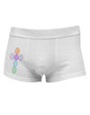 Easter Egg Cross Faux Applique Side Printed Mens Trunk Underwear-Mens Trunk Underwear-NDS Wear-White-Small-Davson Sales