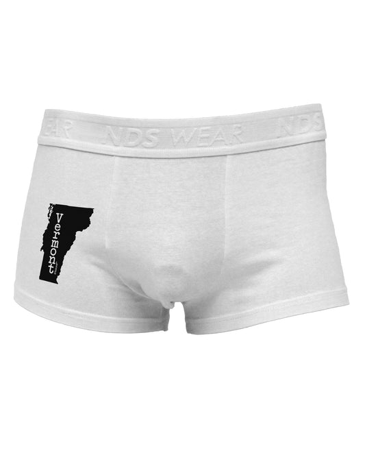 Vermont - United States Shape Side Printed Mens Trunk Underwear by TooLoud-Mens Trunk Underwear-NDS Wear-White-Small-Davson Sales