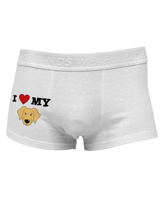 I Heart My - Cute Golden Retriever Dog Side Printed Mens Trunk Underwear by TooLoud-Mens Trunk Underwear-TooLoud-White-Small-Davson Sales