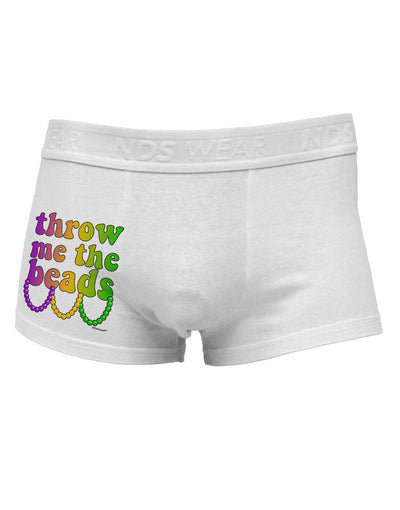 Throw Me The Beads - Mardi Gras Side Printed Mens Trunk Underwear by TooLoud-Mens Trunk Underwear-TooLoud-White-Small-Davson Sales