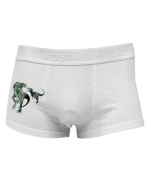 Jurassic Dinosaur Metallic - Silver Side Printed Mens Trunk Underwear by TooLoud-Mens Trunk Underwear-NDS Wear-White-Small-Davson Sales