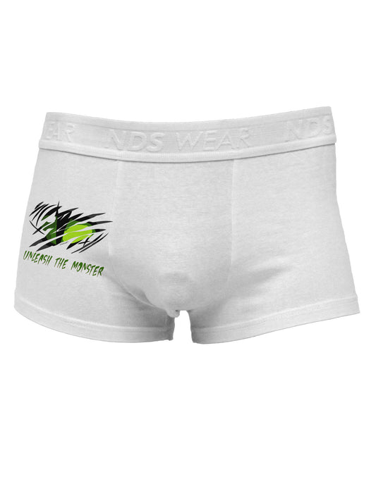 Unleash The Monster Side Printed Mens Trunk Underwear-Mens Trunk Underwear-NDS Wear-White-Small-Davson Sales