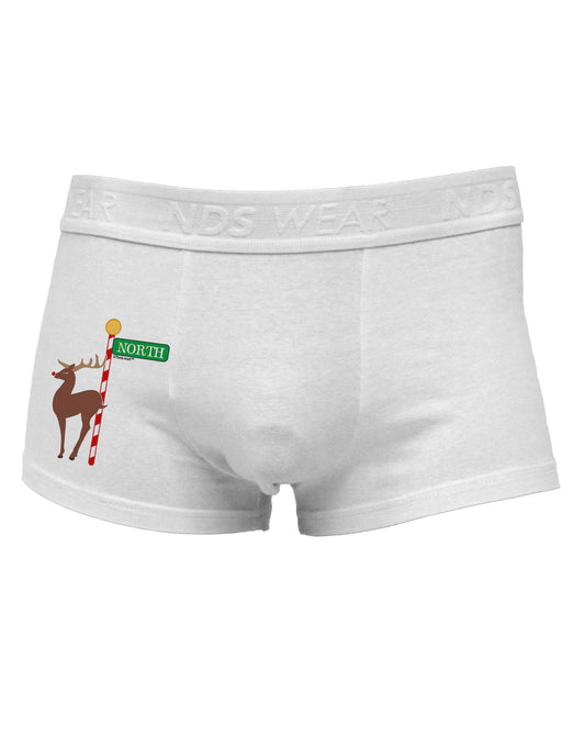 Rudolf Ratchet Reindeer Color Side Printed Mens Trunk Underwear-Mens Trunk Underwear-NDS Wear-White-Small-Davson Sales