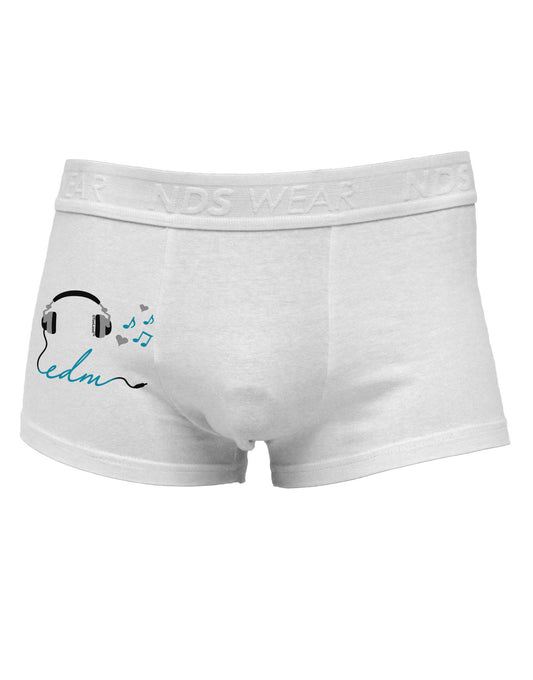 EDM Cord Blue Side Printed Mens Trunk Underwear-Mens Trunk Underwear-NDS Wear-White-Small-Davson Sales