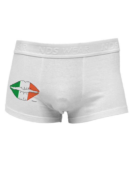 Irish Flag Kiss Side Printed Mens Trunk Underwear by TooLoud-Mens Trunk Underwear-TooLoud-White-Small-Davson Sales
