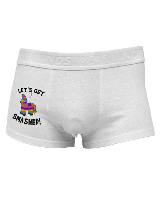 Let's Get Smashed Pinata Side Printed Mens Trunk Underwear-Mens Trunk Underwear-NDS Wear-White-Small-Davson Sales