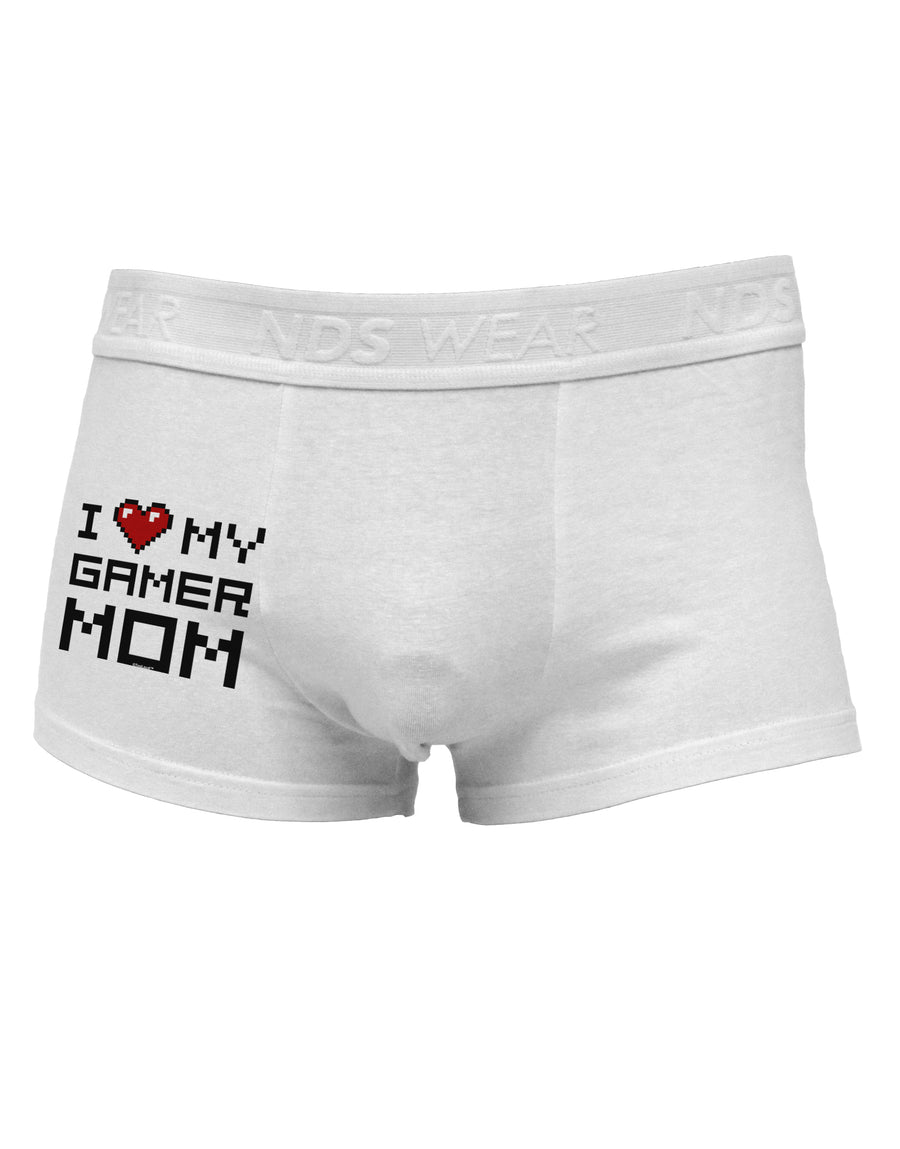 I Heart My Gamer Mom Side Printed Mens Trunk Underwear by TooLoud-Mens Trunk Underwear-NDS Wear-White-Small-Davson Sales