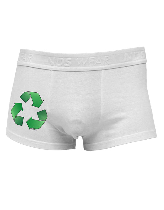 Recycle Green Side Printed Mens Trunk Underwear by TooLoud-Mens Trunk Underwear-NDS Wear-White-Small-Davson Sales