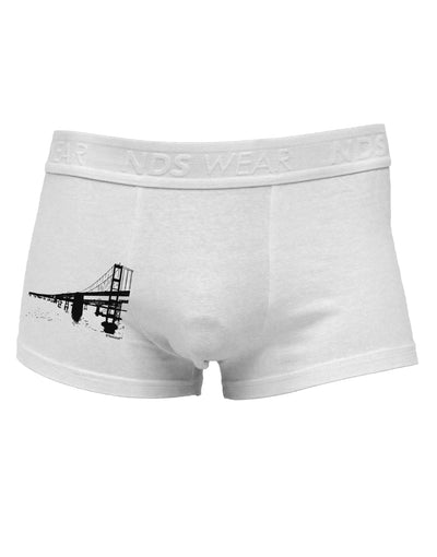 Bay Bridge Cutout Design Side Printed Mens Trunk Underwear by TooLoud-Mens Trunk Underwear-TooLoud-White-Small-Davson Sales