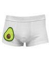 Cute Avocado Design Side Printed Mens Trunk Underwear-Mens Trunk Underwear-NDS Wear-White-Small-Davson Sales