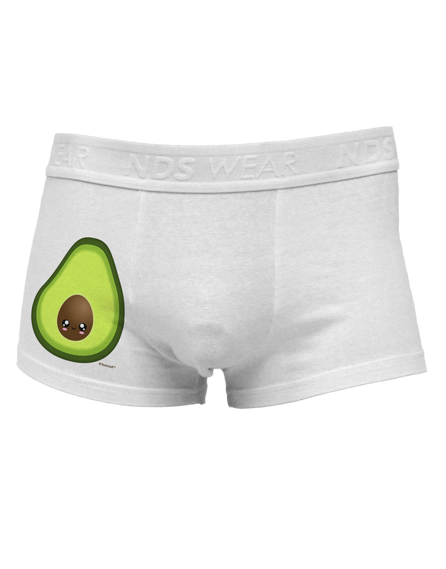Cute Avocado Design Side Printed Mens Trunk Underwear-Mens Trunk Underwear-NDS Wear-White-Small-Davson Sales