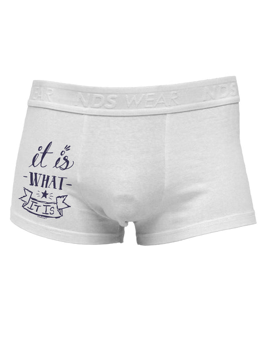 It Is What It Is Side Printed Mens Trunk Underwear-Mens Trunk Underwear-NDS Wear-White-Small-Davson Sales