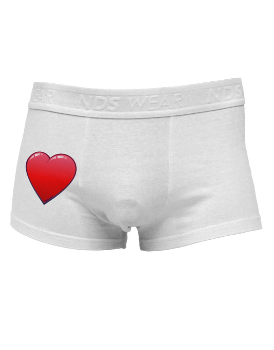 Cute Cartoon Heart Side Printed Mens Trunk Underwear by NDS Wear-Mens Trunk Underwear-NDS Wear-White-Small-Davson Sales