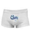 Clean Text Mens Cotton Trunk Underwear-Men's Trunk Underwear-NDS Wear-White-Small-Davson Sales