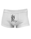 Virgo Illustration Mens Cotton Trunk Underwear-Men's Trunk Underwear-NDS Wear-White-Small-Davson Sales